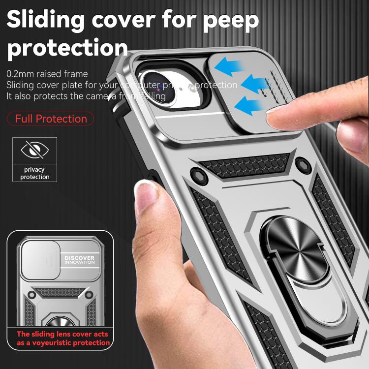 For iPhone 17e / 16e Sliding Camshield Holder Phone Case