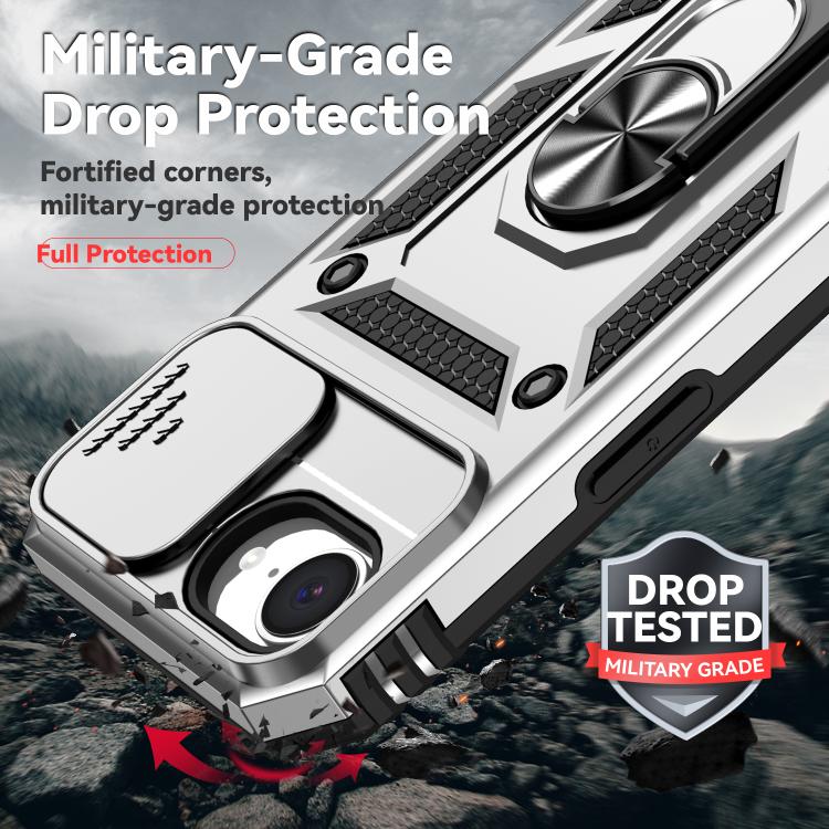 For iPhone 17e / 16e Sliding Camshield Holder Phone Case