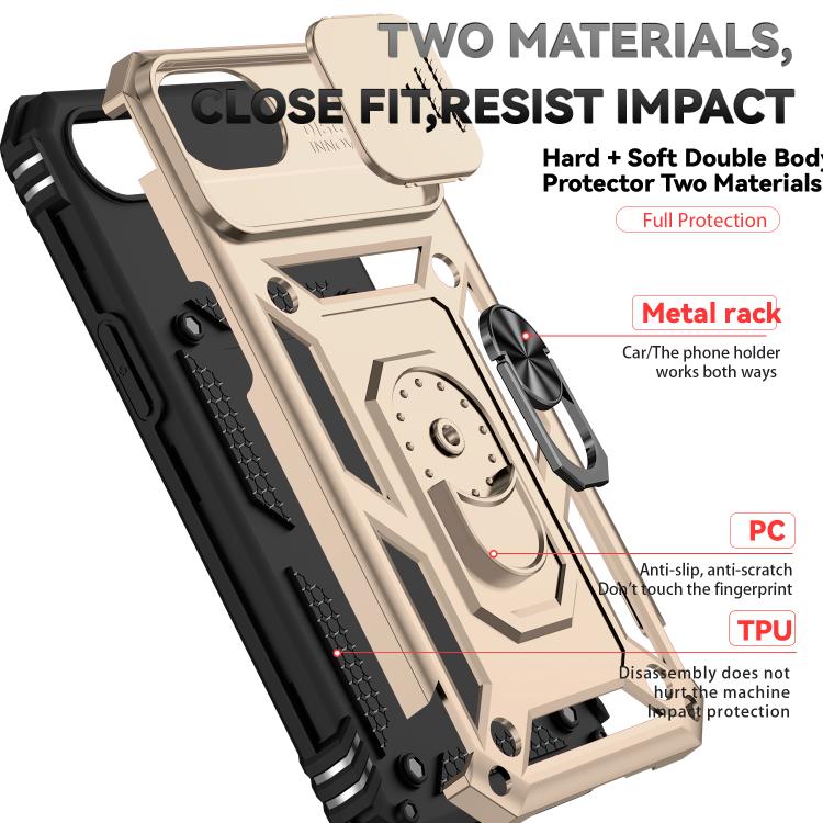 For iPhone 17e / 16e Sliding Camshield Holder Phone Case