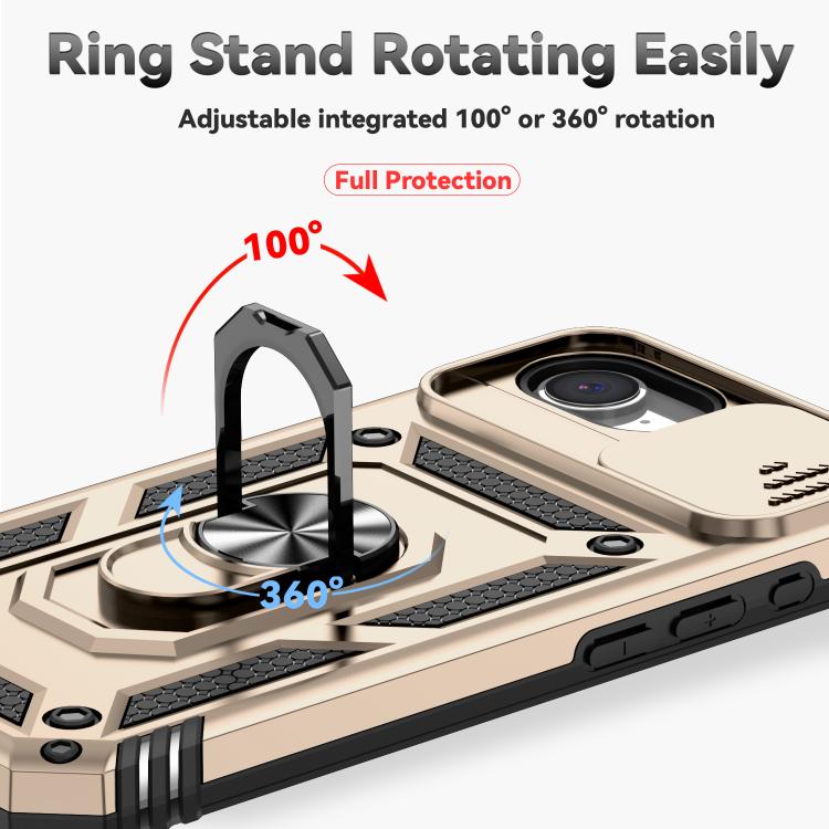 For iPhone 17e / 16e Sliding Camshield Holder Phone Case