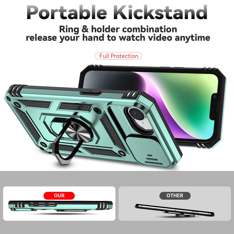 For iPhone 17e / 16e Sliding Camshield Holder Phone Case