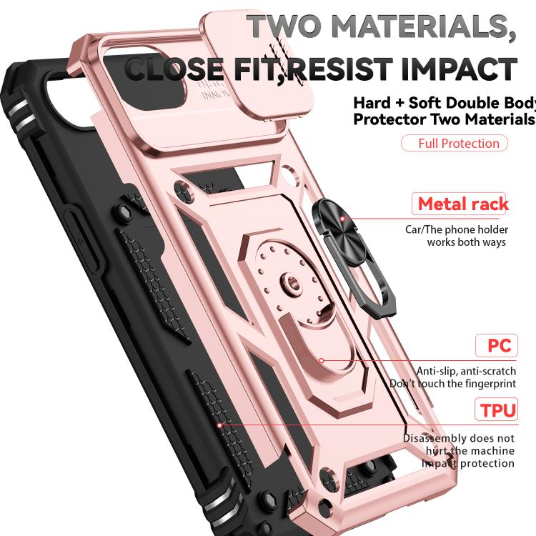 For iPhone 17e / 16e Sliding Camshield Holder Phone Case