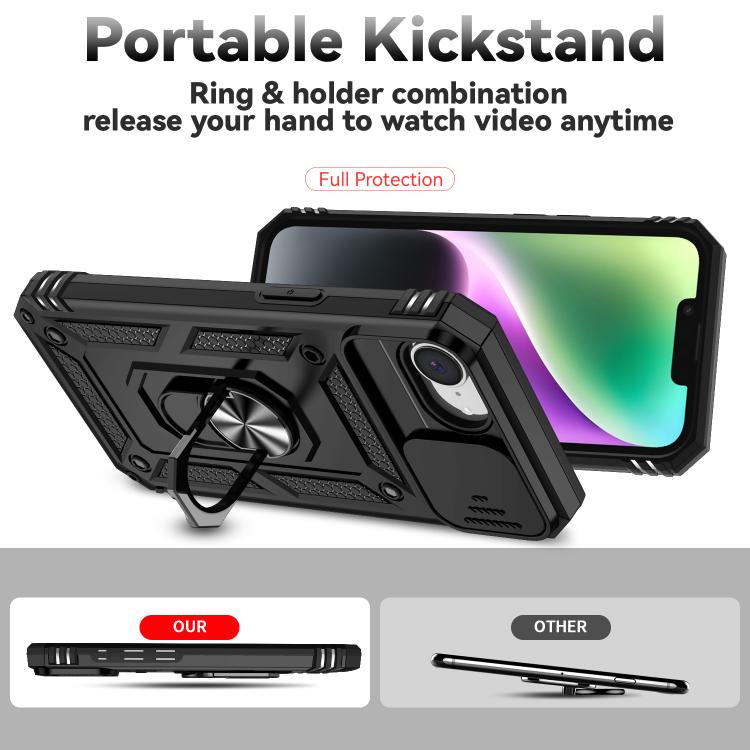 For iPhone 17e / 16e Sliding Camshield Holder Phone Case