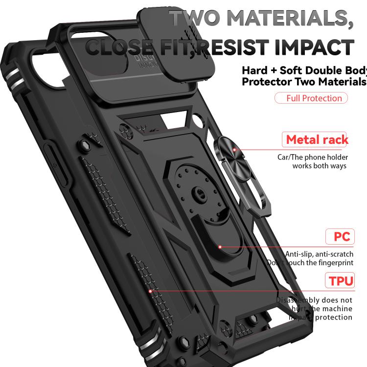 For iPhone 17e / 16e Sliding Camshield Holder Phone Case