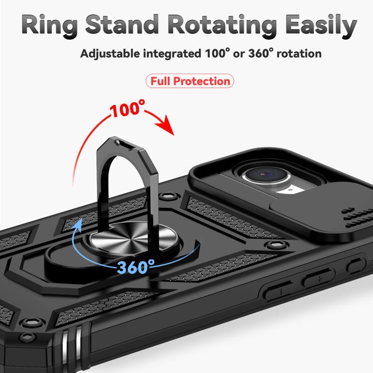 For iPhone 17e / 16e Sliding Camshield Holder Phone Case