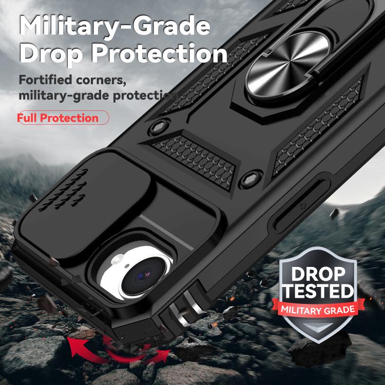 For iPhone 17e / 16e Sliding Camshield Holder Phone Case