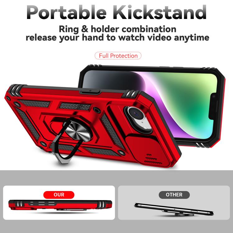 For iPhone 17e / 16e Sliding Camshield Holder Phone Case