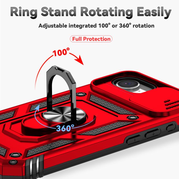 For iPhone 17e / 16e Sliding Camshield Holder Phone Case