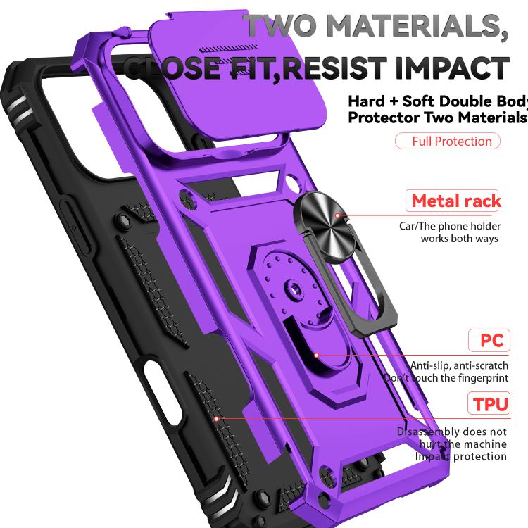 For iPhone 17 Pro Max Sliding Camshield Holder Phone Case