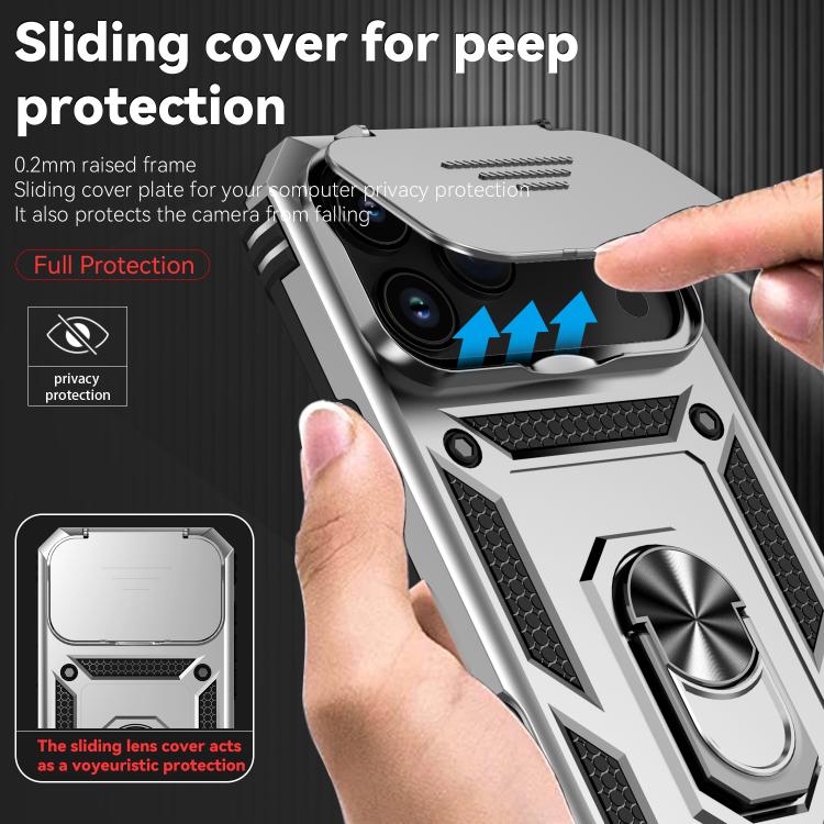 For iPhone 17 Pro Max Sliding Camshield Holder Phone Case