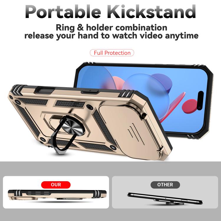 For iPhone 17 Pro Max Sliding Camshield Holder Phone Case