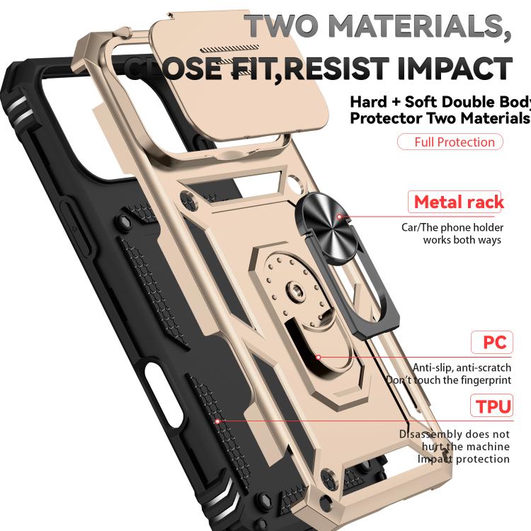 For iPhone 17 Pro Max Sliding Camshield Holder Phone Case