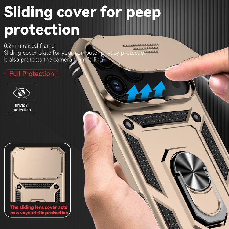 For iPhone 17 Pro Max Sliding Camshield Holder Phone Case