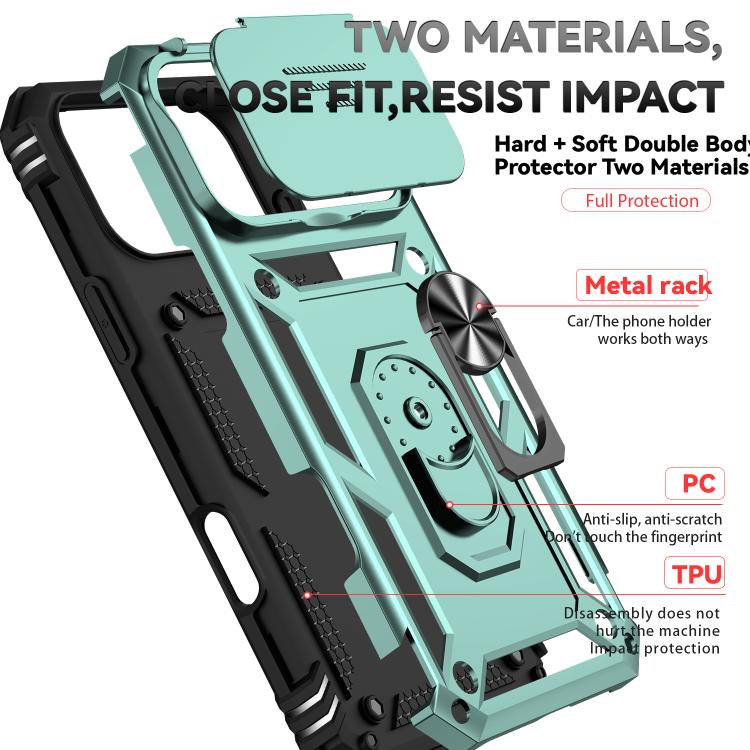 For iPhone 17 Pro Max Sliding Camshield Holder Phone Case