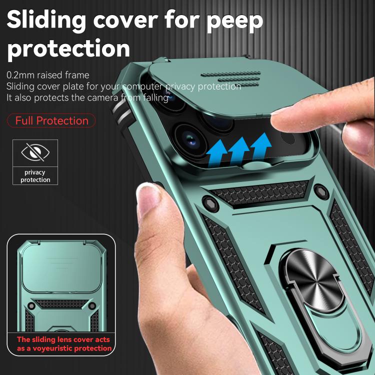 For iPhone 17 Pro Max Sliding Camshield Holder Phone Case