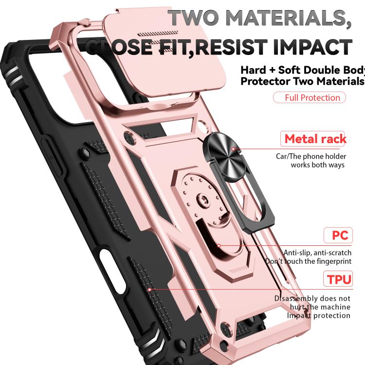 For iPhone 17 Pro Max Sliding Camshield Holder Phone Case