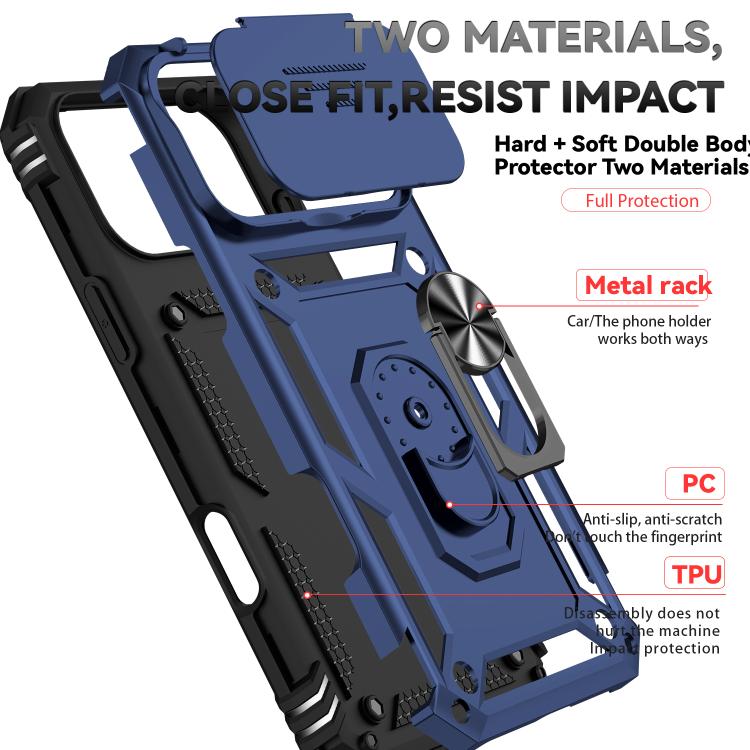 For iPhone 17 Pro Max Sliding Camshield Holder Phone Case