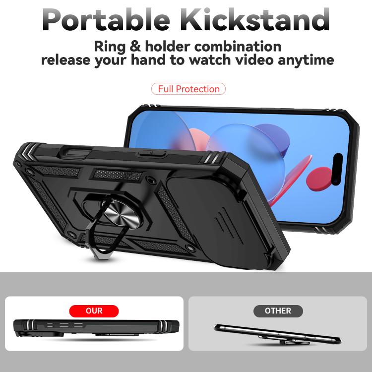 For iPhone 17 Pro Max Sliding Camshield Holder Phone Case