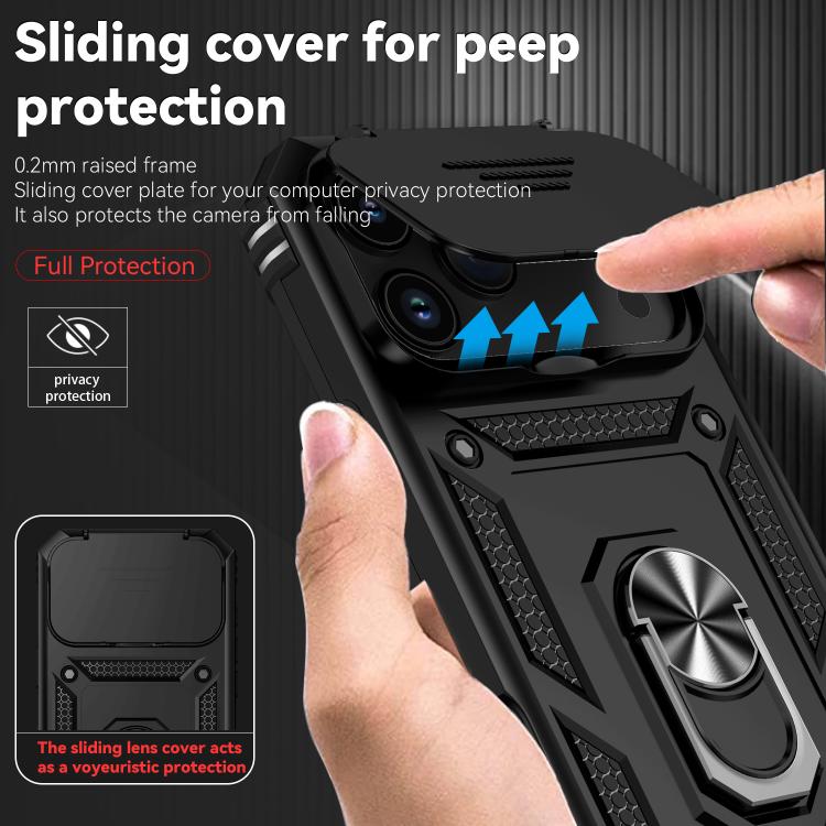 For iPhone 17 Pro Max Sliding Camshield Holder Phone Case