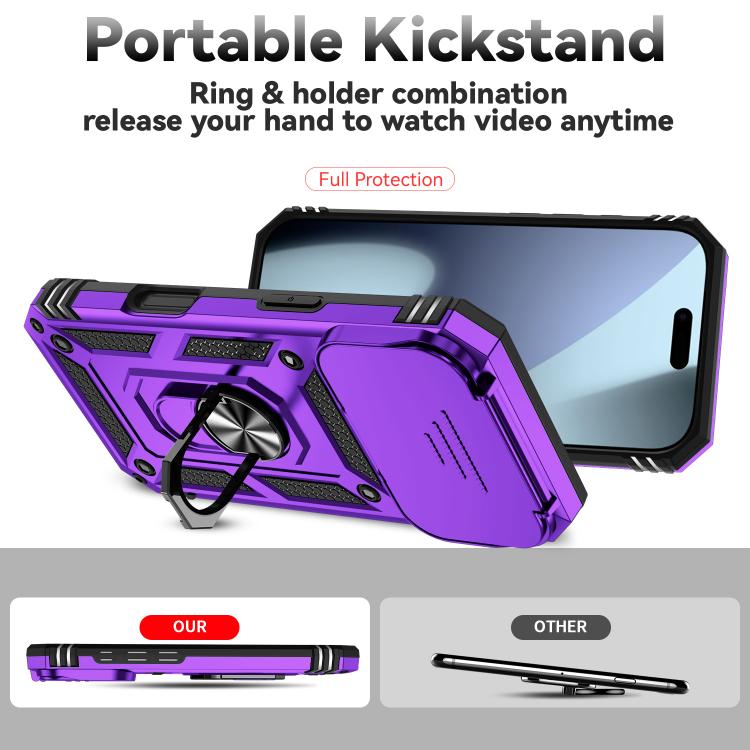 For iPhone 17 Pro Sliding Camshield Holder Phone Case