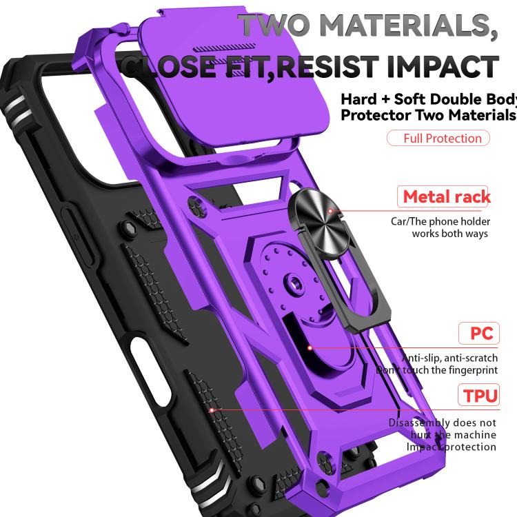 For iPhone 17 Pro Sliding Camshield Holder Phone Case