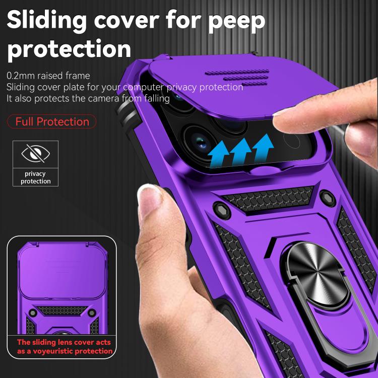 For iPhone 17 Pro Sliding Camshield Holder Phone Case
