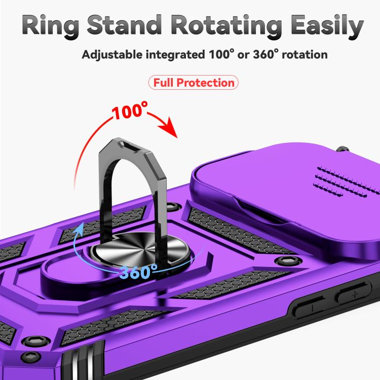 For iPhone 17 Pro Sliding Camshield Holder Phone Case