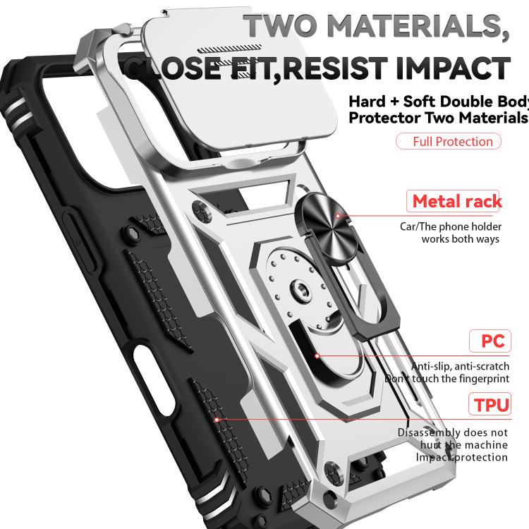 For iPhone 17 Pro Sliding Camshield Holder Phone Case