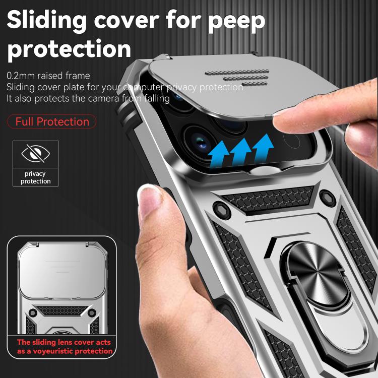 For iPhone 17 Pro Sliding Camshield Holder Phone Case