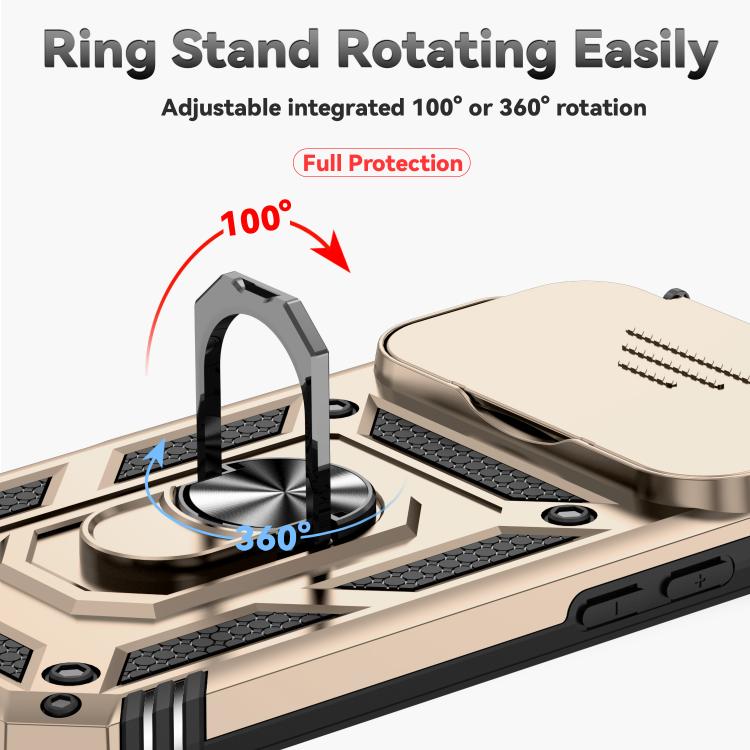 For iPhone 17 Pro Sliding Camshield Holder Phone Case