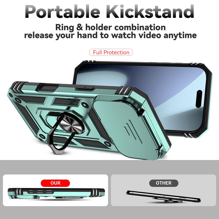 For iPhone 17 Pro Sliding Camshield Holder Phone Case
