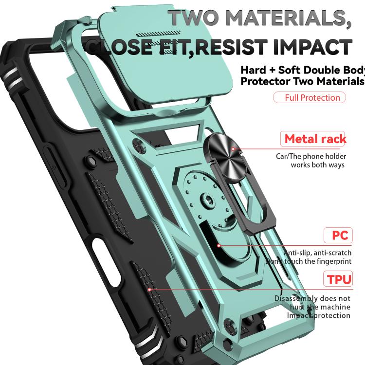 For iPhone 17 Pro Sliding Camshield Holder Phone Case