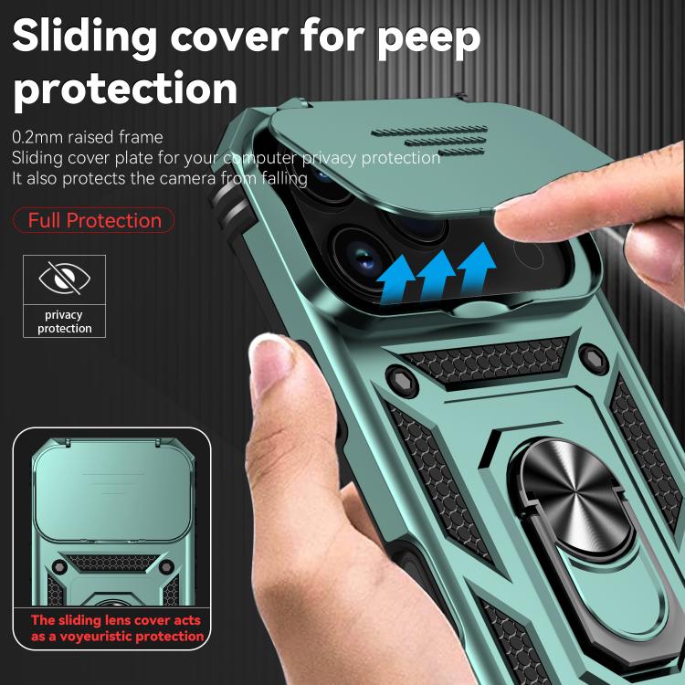 For iPhone 17 Pro Sliding Camshield Holder Phone Case