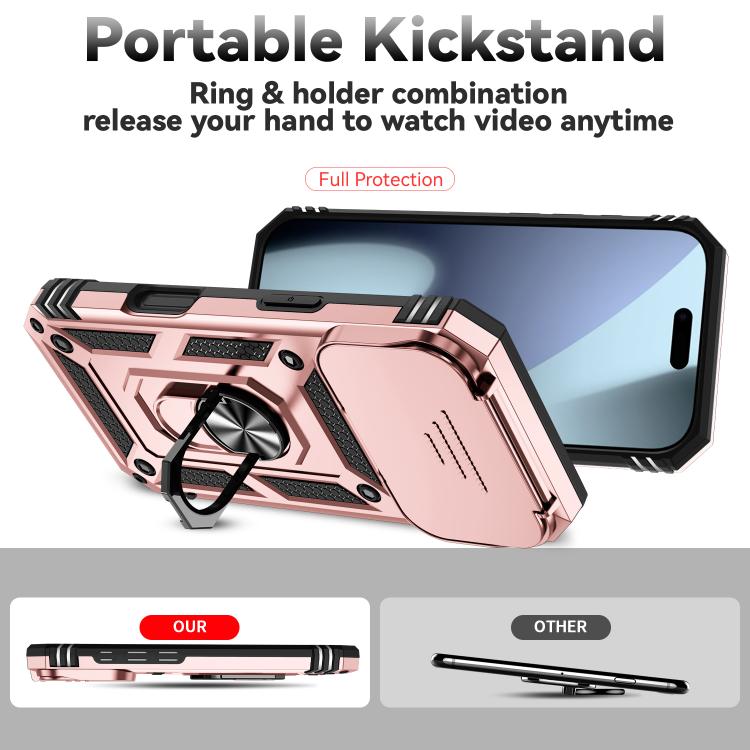 For iPhone 17 Pro Sliding Camshield Holder Phone Case