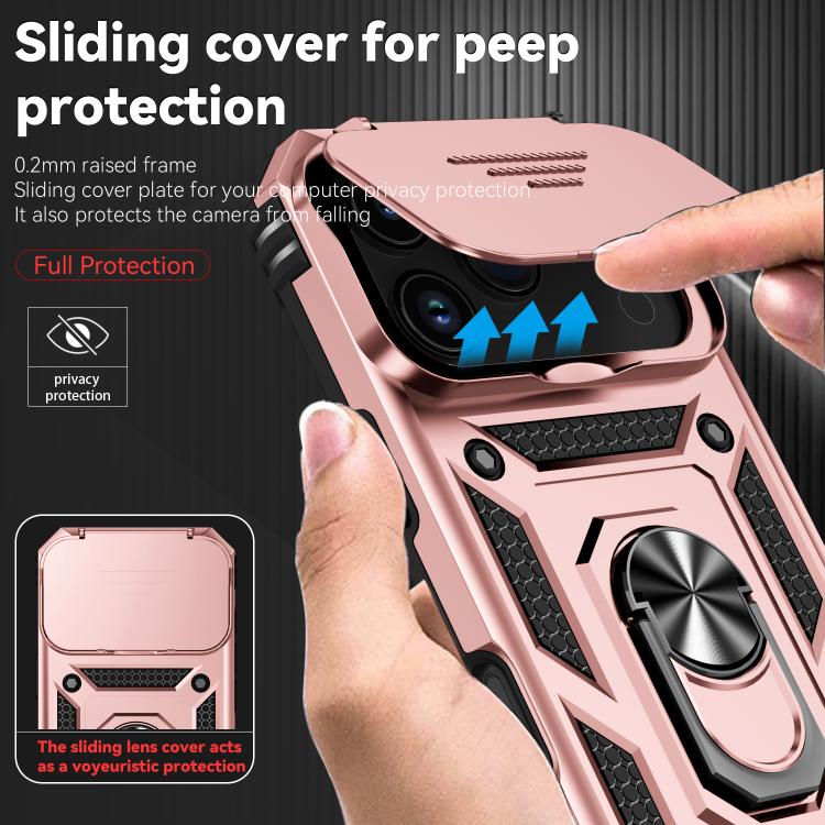 For iPhone 17 Pro Sliding Camshield Holder Phone Case