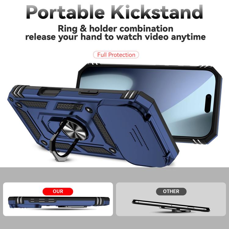 For iPhone 17 Pro Sliding Camshield Holder Phone Case
