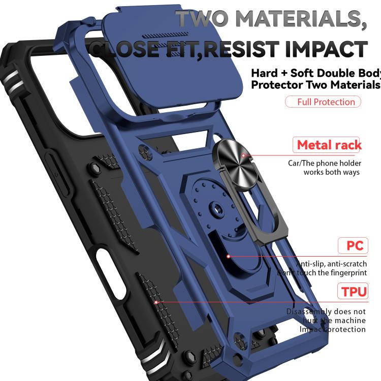 For iPhone 17 Pro Sliding Camshield Holder Phone Case