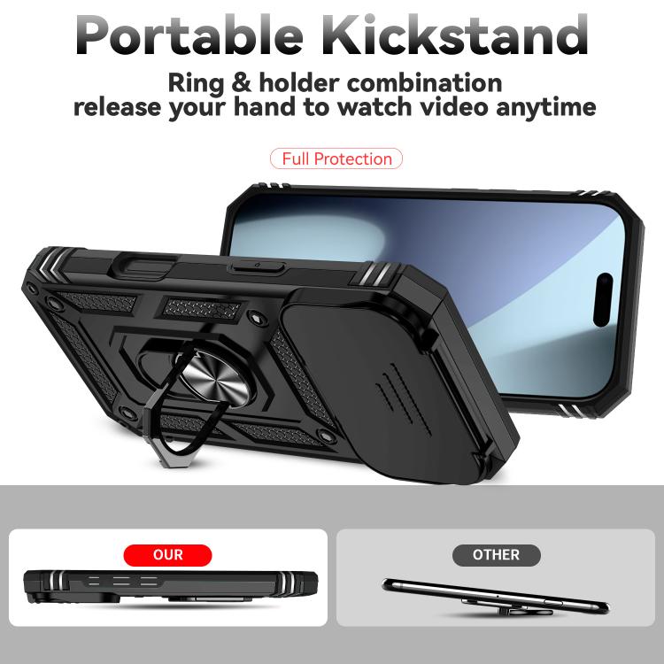 For iPhone 17 Pro Sliding Camshield Holder Phone Case