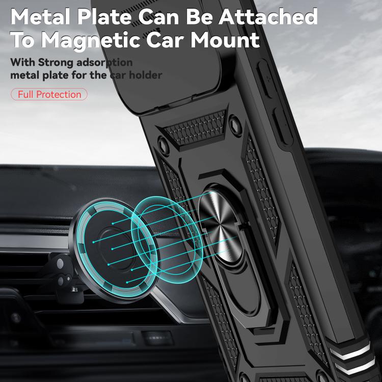 For iPhone 17 Pro Sliding Camshield Holder Phone Case