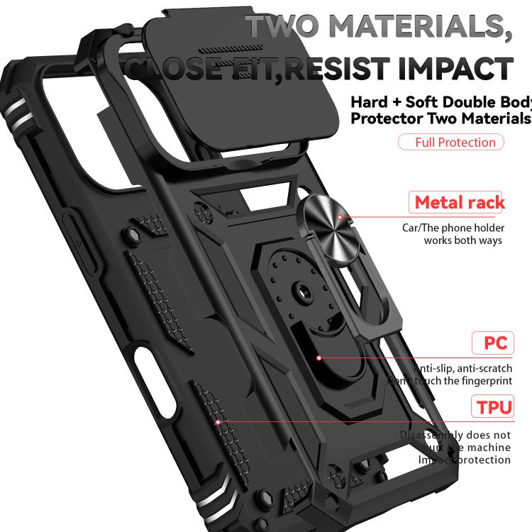 For iPhone 17 Pro Sliding Camshield Holder Phone Case