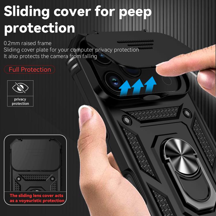 For iPhone 17 Pro Sliding Camshield Holder Phone Case
