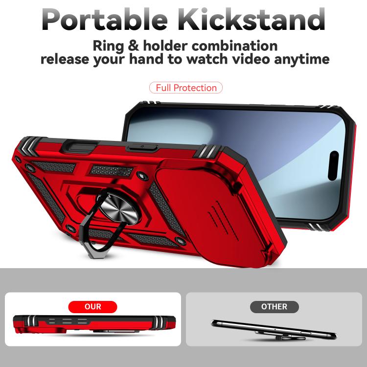 For iPhone 17 Pro Sliding Camshield Holder Phone Case