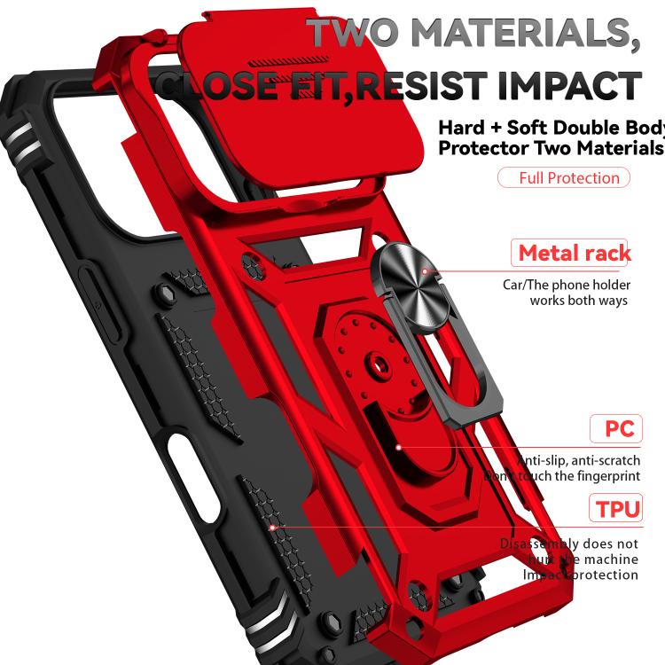For iPhone 17 Pro Sliding Camshield Holder Phone Case
