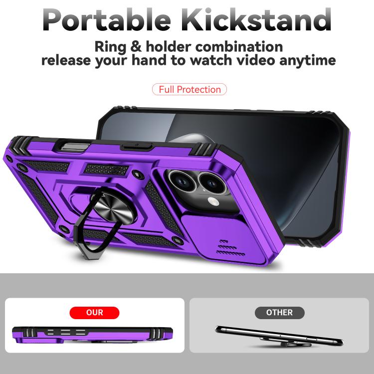 For iPhone 17 Sliding Camshield Holder Phone Case