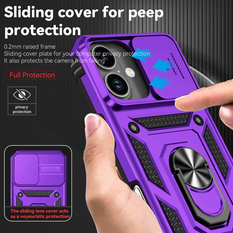 For iPhone 17 Sliding Camshield Holder Phone Case
