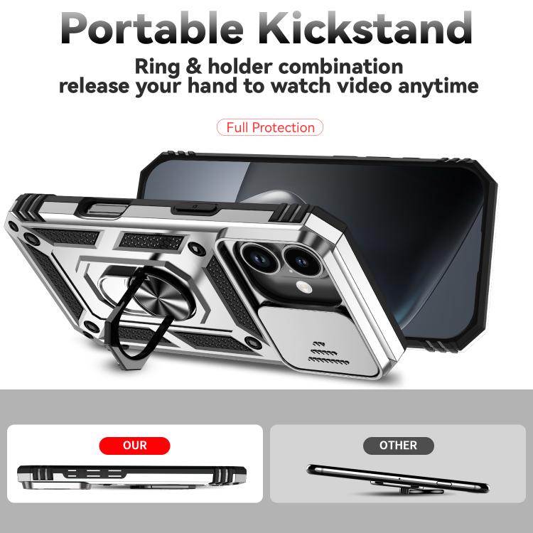 For iPhone 17 Sliding Camshield Holder Phone Case