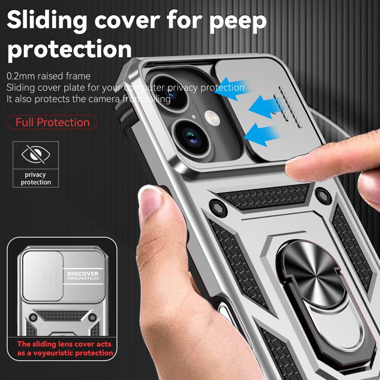 For iPhone 17 Sliding Camshield Holder Phone Case
