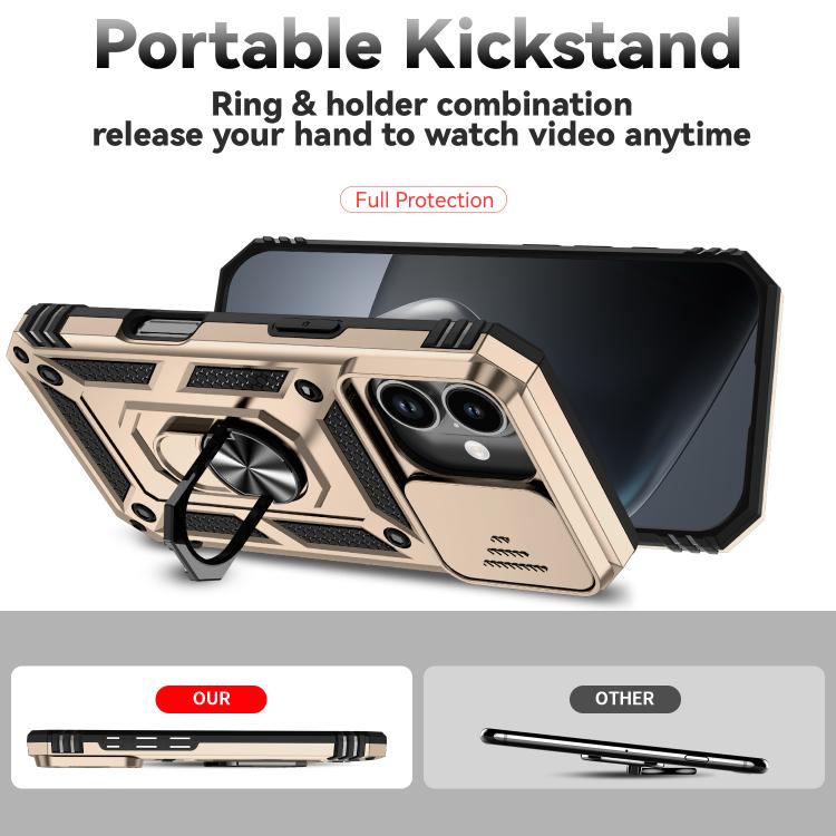 For iPhone 17 Sliding Camshield Holder Phone Case