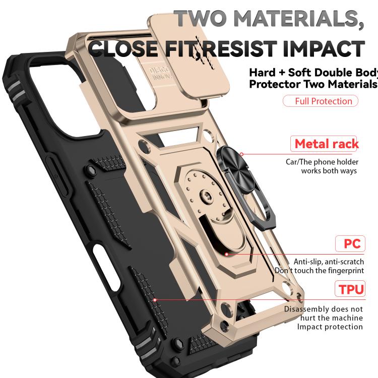 For iPhone 17 Sliding Camshield Holder Phone Case