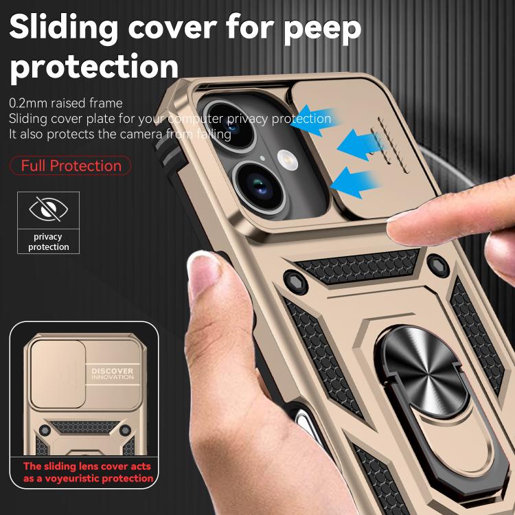 For iPhone 17 Sliding Camshield Holder Phone Case